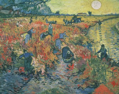 Red Vineyards at Arles, 1888 by Vincent van Gogh